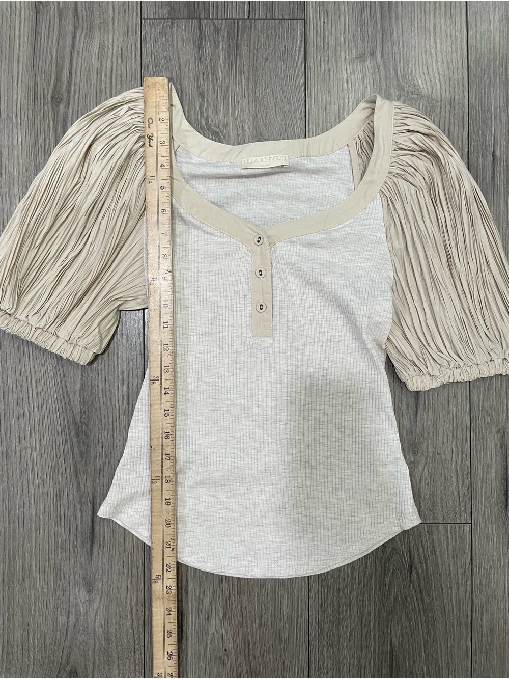 Ulla Johnson Marika Top in Cobblestone Size Small - Picture 5 of 10